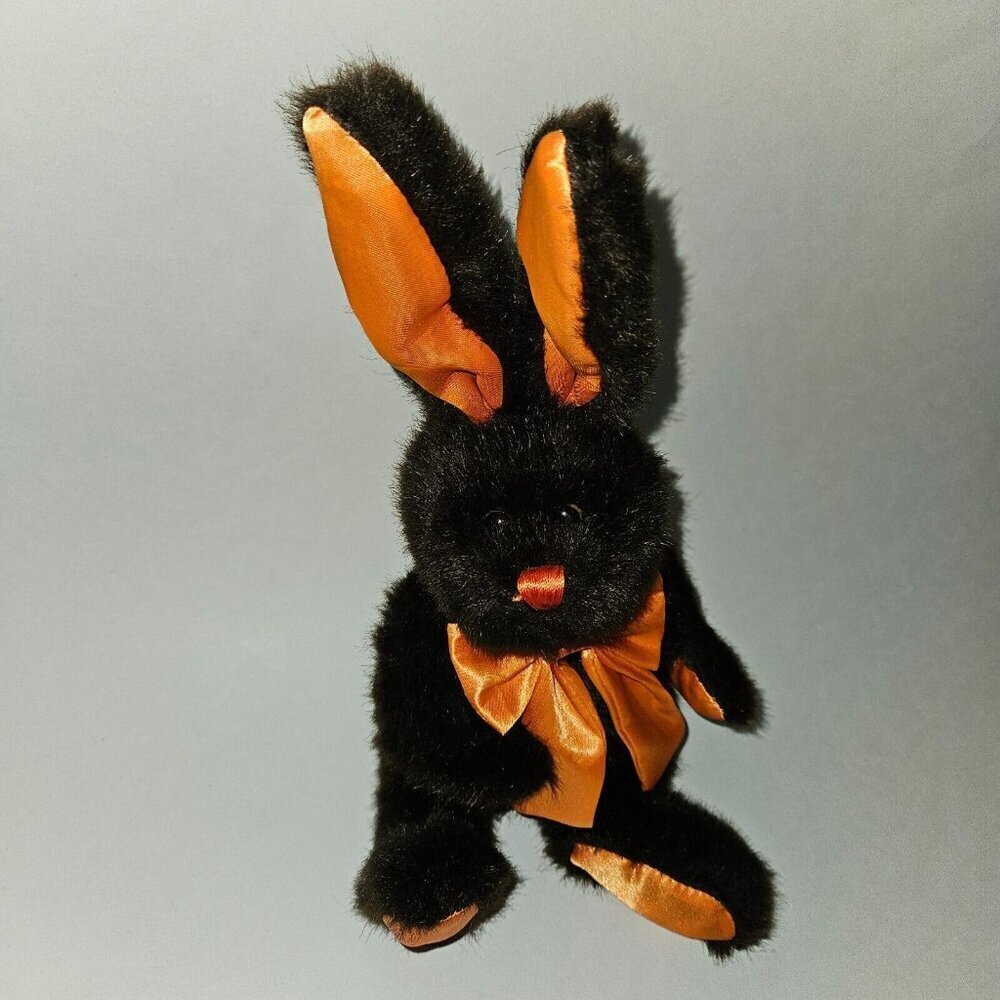 Kids of America Brown Orange Bunny Rabbit Plush 11" Stuffed Animal Toy Easter